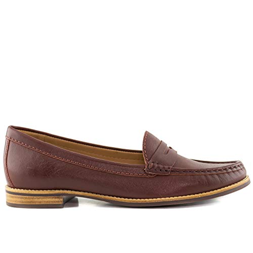 Image of Womens Casual Genuine Leather Comfortable Lightweight Driving Moaccasins Classic Fashion Penny Slip On Ladies Driving Loafer Flat Shoes