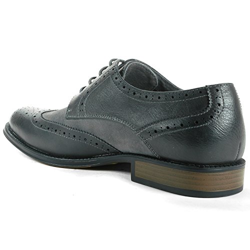 Alpine Swiss Zurich Mens Wing Tip Oxfords Two Tone Brogue Medallion Dress Shoes2
