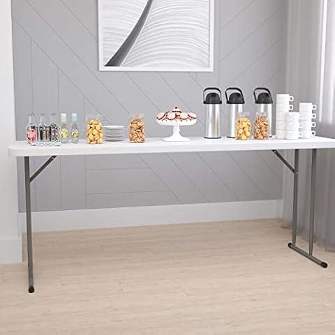 Flash Furniture Kathryn 6-Foot Folding Table Cover