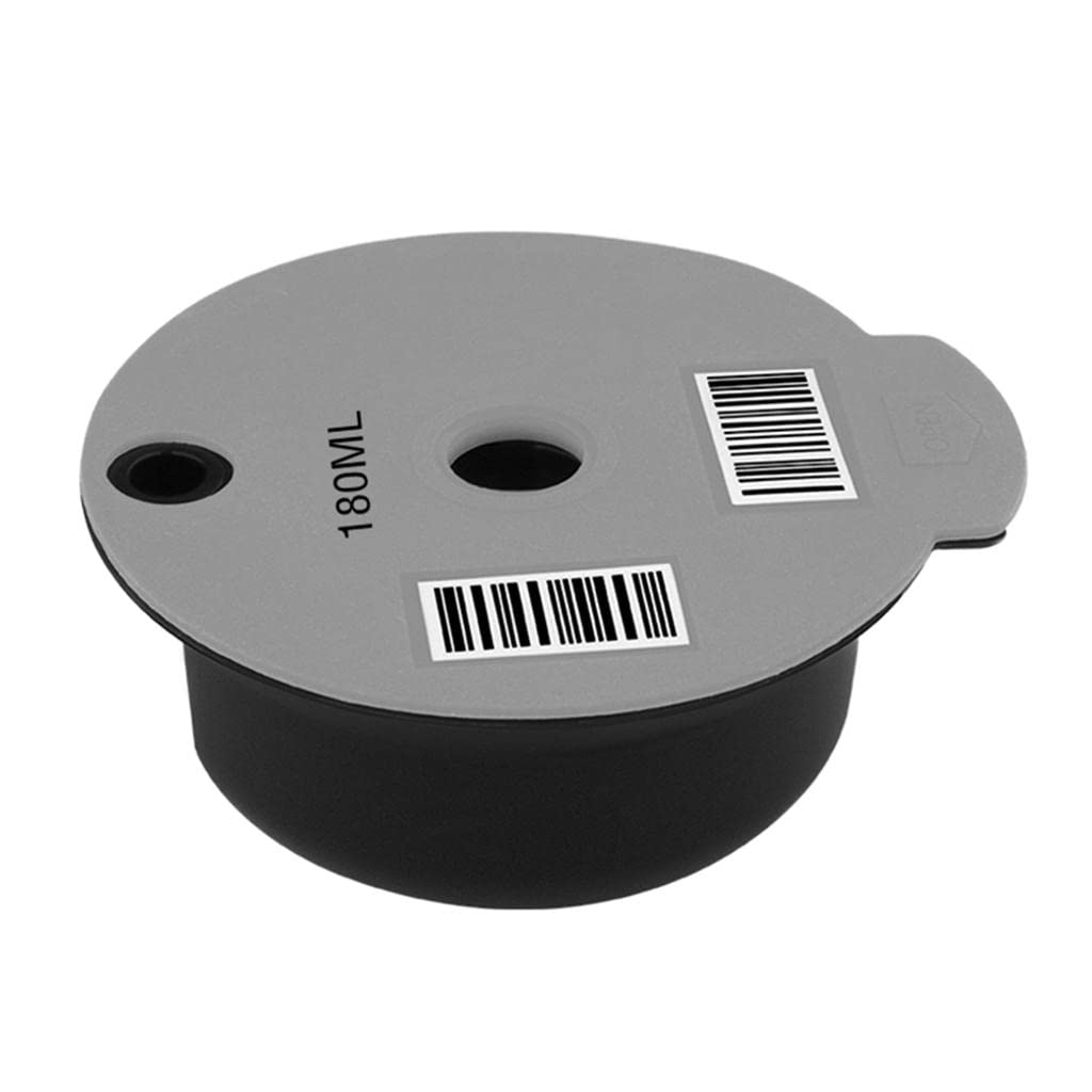Reusable Coffee Capsule Pod Slicone Lid Fits Bosch for Tassimo Machine 180Ml
