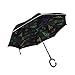 für Auto-Outdoor-Regenschirm mit C-förmigem Griff Universe Rocket Kinder-Patio-Regenschirm Windproof Lighthouse Reverse Umbrella