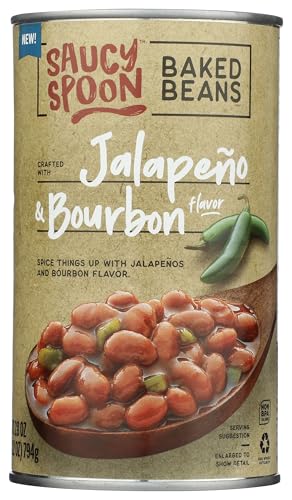 Saucy Spoon Baked Beans Jalapeno & Bourbon 2 cans