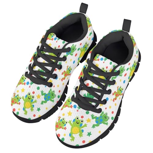 Yzaoxia Kids Shoes Running Sneakers for Girls Mesh Lace Up Sneakers for Children Gym School Trainers Size 11-Size 5