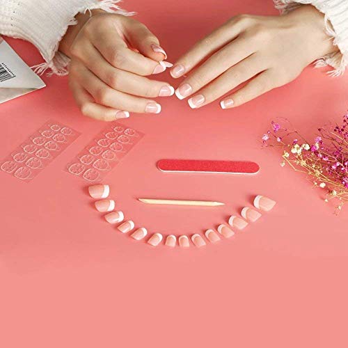 Falsche Nägel, 240 Stück 12 verschiedene Größen Natürliche französische Künstliche Fingernägel und False Nail Tips… – Bild 6