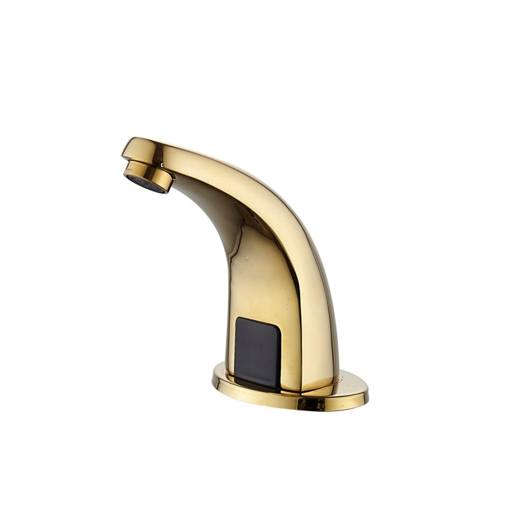 Robinet automatique intelligent eau chaude froide, mitigeur capteur infrarouge cuivre lavabo