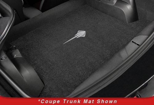 2014-2017 C7 Corvette Convertible Jet Black Trunk Mat - Stingray Logo #TOP4