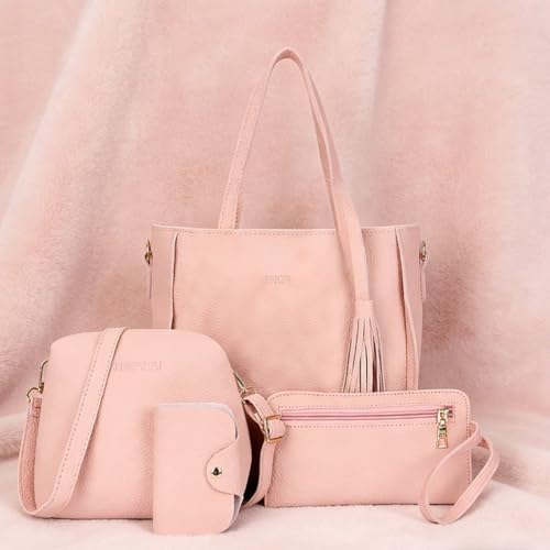 Set de 4 Bolsos para Mujer en Rosa miniatura 4