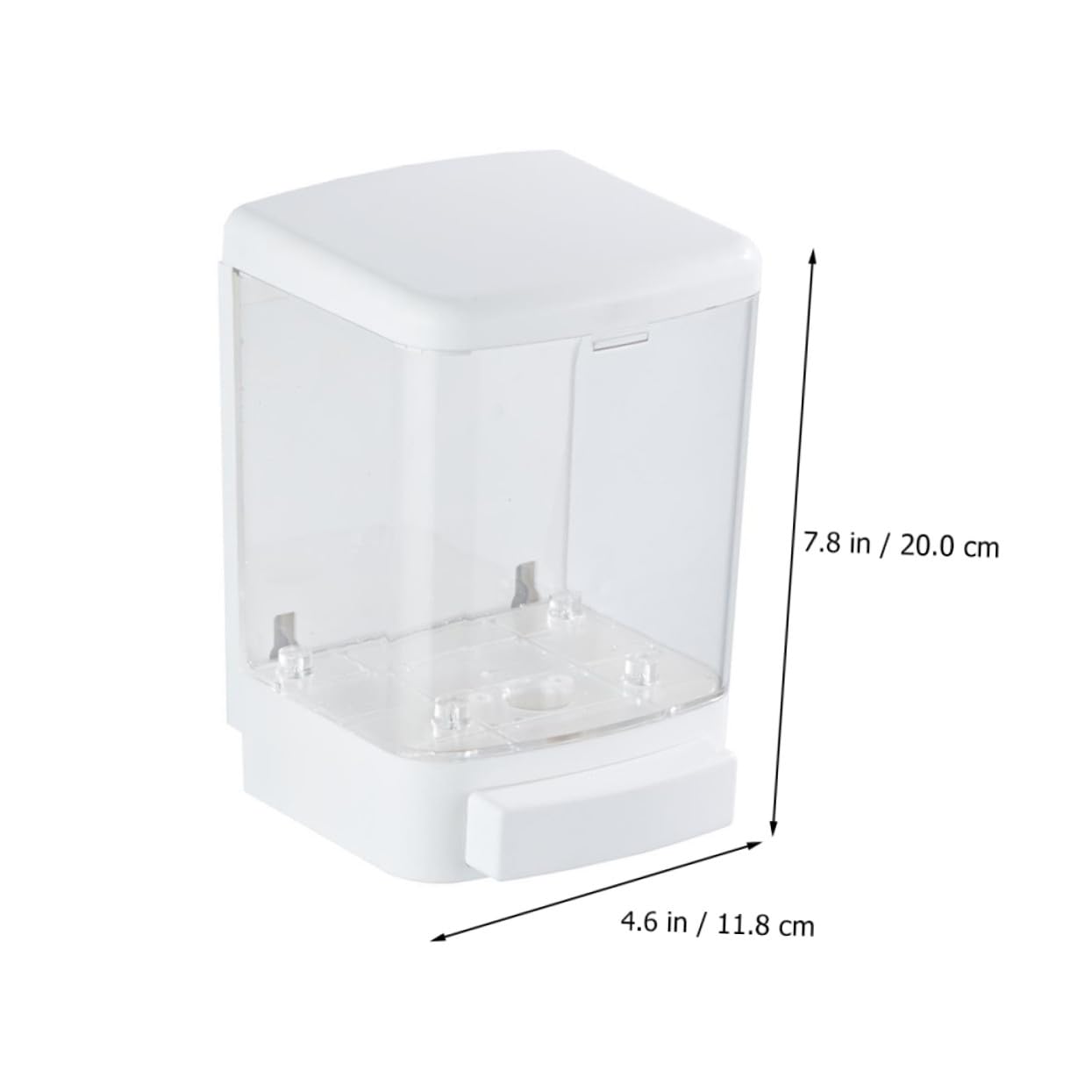 ERINGOGO Distributore Di Sapone Schiumogeno Manuale Parete Realizzato in Plastica Di Facile Da Pulire e Riempire Design Antigoccia Adatto Per Uso Domestico e Professionale