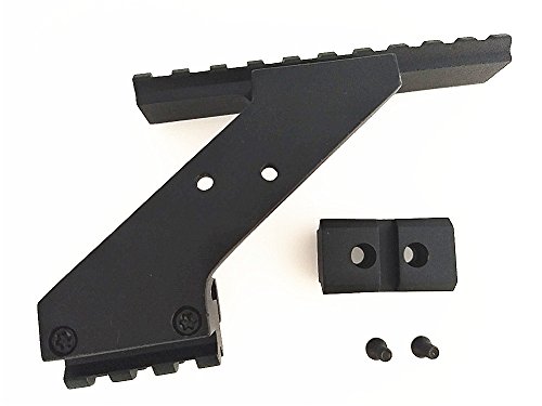 Fireclub Tactical Precision Machined Aluminum (Not Plastic) Weaver Picatinny Top & Bottom Pistol Handgun Scope Mount For Sights,Lights & Accessories Fits Glock Pistols With Front Accessories #TOP4