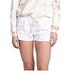 Roxy-Womens-Oceanside-Beach-Short Roxy Women's Oceanside Short Elastic Waist Non Denim Shorts, Sea Salt, X-Small