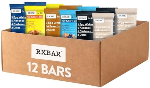 RXBAR Protein Bars, Protein Snacks, Snack Bars, Variety Pack (12 Bars)