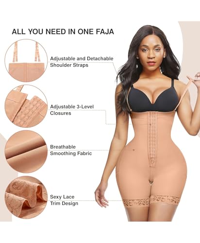Image of Lover-Beauty Fajas Colombianas Shapewear for Women Tummy Control Postpartum Body Shaper Butt Lifter Bodysuit