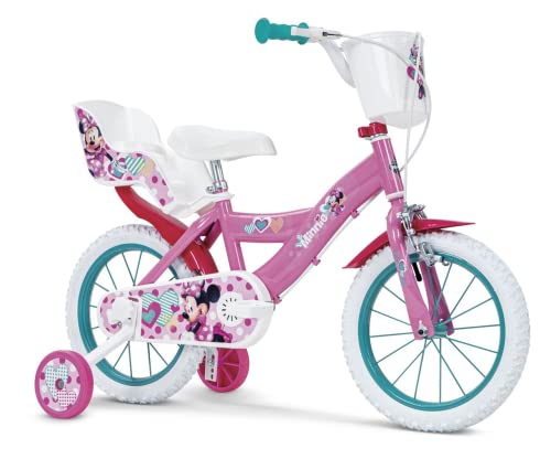 Toimsa Jugend Unisex Fahrrad Minnie Huffy 14' 4-6 Jahre 14613, bunt, años