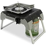 NGT Dynamischer Gasherd, zusammenklappbar, automatische Beleuchtung, kompakt, für Herd, Angeln, Camping