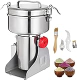 VEVOR Amoladora Molino de Harina en Polvo 135 x 191 x 361 mm, 2.000 W, Molinillo de Granos Eléctrico de Acero...