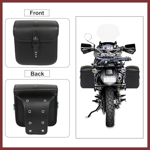 Alforjas Universales para Moto 26x11x24cm Color Negro miniatura 7