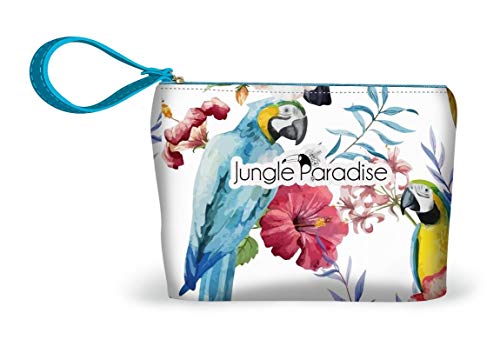 Institut Karité Paris - Neceser de aseo Ara para mujer - Neceser de maquillaje de tela - Bolsa flexible y flori - pequeño Cover