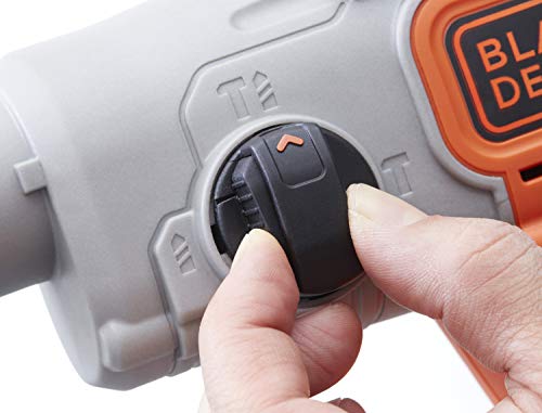 BLACK+DECKER Marteau perforateur SDS-Plus sans fil 18V, batteries Lithium-Ion 2.5Ah, puissant impact de 1.2J, boîte de kit, BCD900E2K-QW