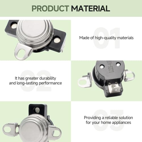 Image of D510701 High Limit Thermostat Compatible with Speed Queen | Replaces AP6285126, 510701, 61210, 62461 and 62641; Compatible with Amana dryers using L225-40F limit control