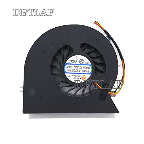 DBTLAP CPU wentylator kompatybilny z MSI MS-1781 MS-1782 GT72 GT72S GT72VR 6RE 6RD 7RE 7RD Dominator Pro wentylator chłodzący PABD19735BM 0.65A -N292