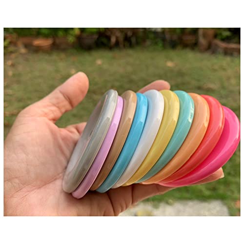 2.5 Inch (63 Mm) Large Plastic Craft Flatback Button 4 Holes Multicolor 10 Pcs For Crafts Making Clothes Sewing, Diy Projects, Srapbook #TOP2