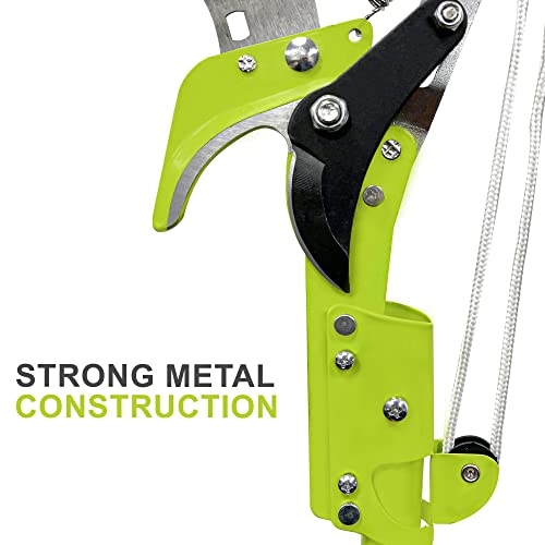 Crystals Garden Telescopic Tree Pruner, Extendable Ratchet Pulley Pole Hand Lopper Scissor, Gardening Heavy Duty Long Reach Tree Loppers Telescopic, Extending Tree Pruning Branch Metal Cutter_30cm Saw 8 Crystals Garden Telescopic Tree Pruner, Extendable Ratchet Pulley Pole Hand Lopper Scissor, Gardening Heavy Duty Long Reach Tree Loppers Telescopic, Extending Tree Pruning Branch Metal Cutter_30cm Saw - Image 8