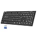 Produktbild TECKNET Bluetooth Tastatur Kabellose, Wiederaufladbare Multi-Device Flach Keyboard mit Einfacher bis zu 4 Geräte, Ultraflache, Deutsches Layout (QWERTZ), für Mac, Windows, iOS, Chrome OS Schwarz