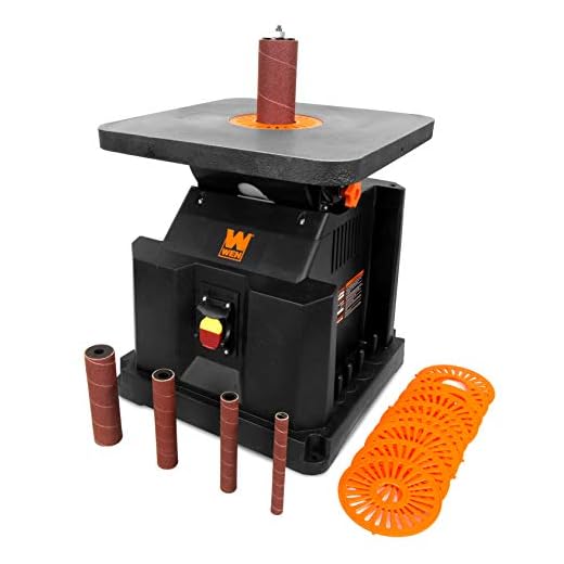 WEN AT6535 3.5-Amp Oscillating Spindle Sander with Extra Large Beveling Table Top