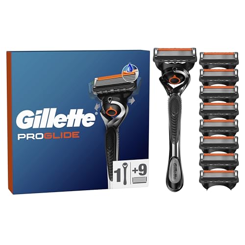 Gillette ProGlide Men's Razor with Flexball Technology and 9 Blade Refills