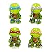 YongEnShang Teenage Mutant Ninja Turtles Series 2 3" Action Figure Toys of 4pcs TMNT/Leonardo Da/Raphael/Michelangelo/Donatello Set …