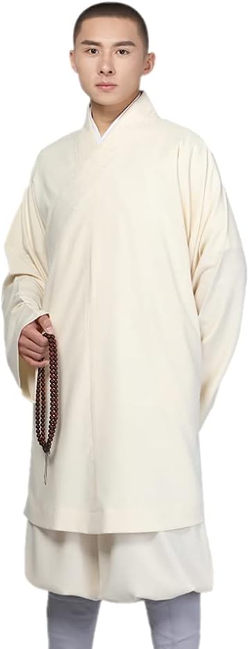 QIEZI Men Traditional Loose Fit Yoga Taichi Kungfu Suits