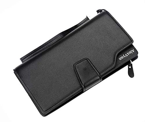 Black Women Long Purse Wallet Female Hand Clutch Women/Ladies/Girls Wallets Card Holder 3 Pocket Card Organizer-image-41