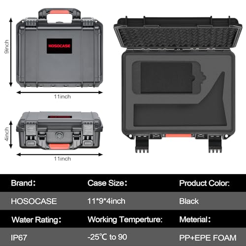 Case for NOCO Boost X GBX45 – Waterproof Hard Carrying Cases for 1250A Ultrasafe Jump Starter Box Power Bank Jumper Cables Accessories | Portable Storage Box with Custom Foam for Travel (Case Only) - Thumbnail 2
