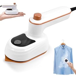 GothicBride Dampfbügeleisen Mini, Reise Bügeleisen Faltbares, Reisebügeleisen Mini Leicht, Trocken und Nassbügeln, Schnelles Aufheizen, Reise Dampfbügeleisen für Zuhause und Unterwegs(Weiß)