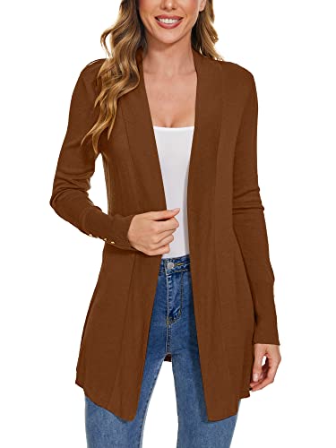 Image of Cardigan for Women Dressy Casual Long Sleeve Open Front Knit Cardigan Sweaters