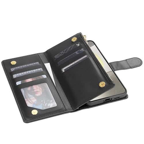 Coque portefeuille Samsung S21 Plus avec fermeture éclair de sécurité - 6