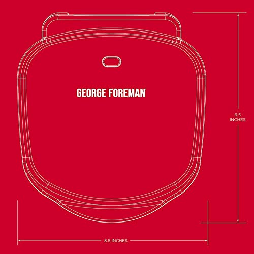 George Foreman 2-Serving Classic Plate Electric Indoor Grill and Panini Press GR10B の商品画像 6