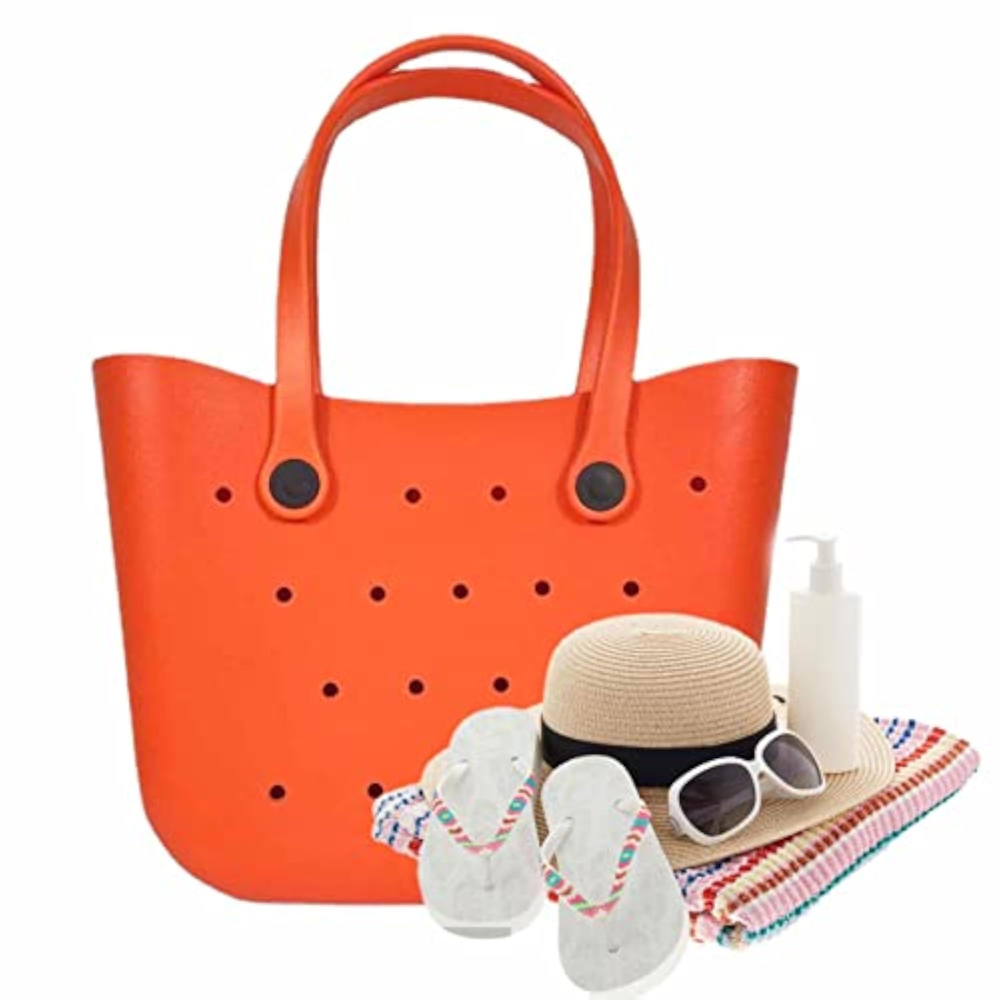 Large Waterproof Beach Tote Bag, Open Design
