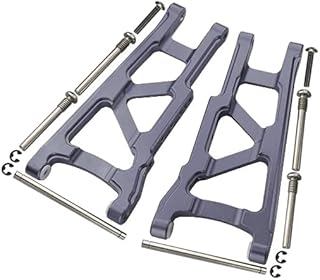 GPM For Traxxas Slash 4X4 / Stampede 4X4 / Rustler 4X4 / Hoss 4X4 Upgrade Parts Aluminum Front Or Rear Lower Arm - 1Pr Set Gray Silver