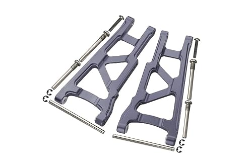 Image of For Traxxas Slash 4X4 / Stampede 4X4 / Rustler 4X4 / Hoss 4X4 Upgrade Parts Aluminium Front Or Rear Lower Arm - 1Pr Set Grey Silver