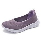 MATERIAL SUPERIOR: La parte superior de nuestras zapatillas deportivas para mujer está fabricada con tejido sintético de alta calidad para garantizar su durabilidad y transpirabilidad. El material interior es de tejido de malla, que es muy transpirable y mantiene los pies frescos y secos, mientras que la suela exterior de EVA proporciona una amortiguación ligera y una excelente resistencia al deslizamiento y a la abrasión.