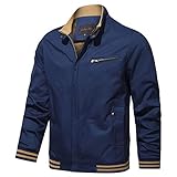 Mens Bomber Jacket Casual Windbreaker Jackets for Men Lightweight Fashion Men's Varsity Jackets Zip Up Jacket Coat