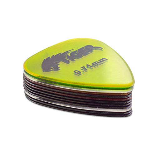 TIGER GAC65-12 Plectres de guitare en gel 12 plectres de guitare en gel 4 de 0,58mm, 0,71mm, 0,81mm chacun – Forme 351 - Les Beatles, Paul McCartney, John Lennon, RIngo Starr, George Harrison TIGER GAC65-12 Plectres de guitare en gel 12 plectres de guitare en gel 4 de 0,58mm, 0,71mm, 0,81mm chacun - Forme 351 – Image 6