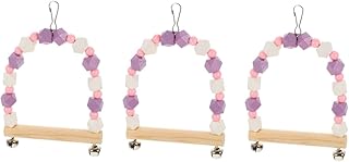 POPETPOP 3 Pçs Balanço De Pássaro Gaiola De Dentição Brinquedo De Dentição Jaulas Para Pajaros Periquitos Decoração De Gaiola De Periquito Brinquedos De Mordida De Periquito Gaiola Pássaro