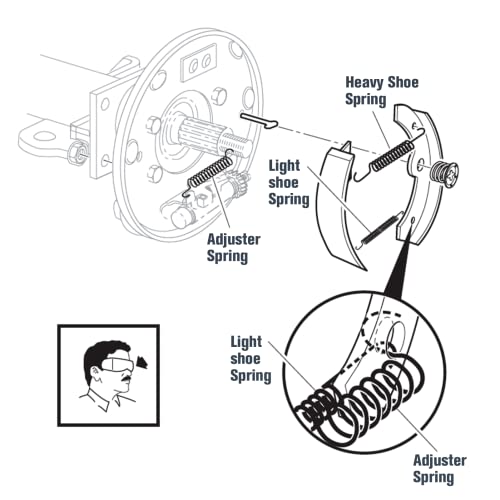 Chabushi Rear Brake Shoes For Suzuki Vl800 K/Zk Intruder Volusia Vl800 K/Ck/L C50 Boulevard 2005-2022, Vs800 700 750,Vz 800 Marauder 2005-2010 Brake Parking Shoe Set #TOP3