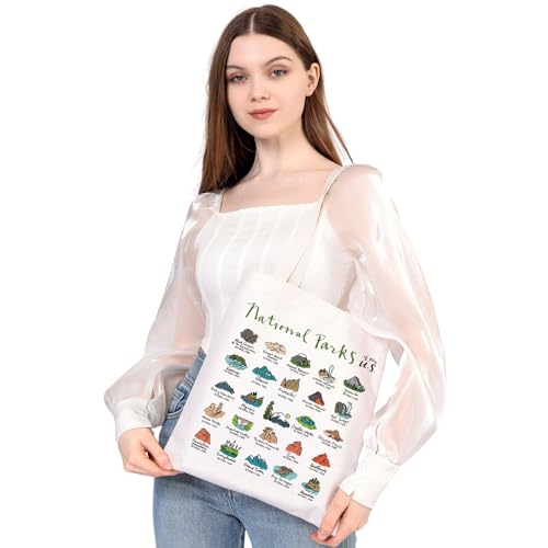 MEIKIUP USA National Parks Tote Bag Nature Lover Gift Outdoor Adventure Mountain Gift Hiker Biker Camper Gift for Her4
