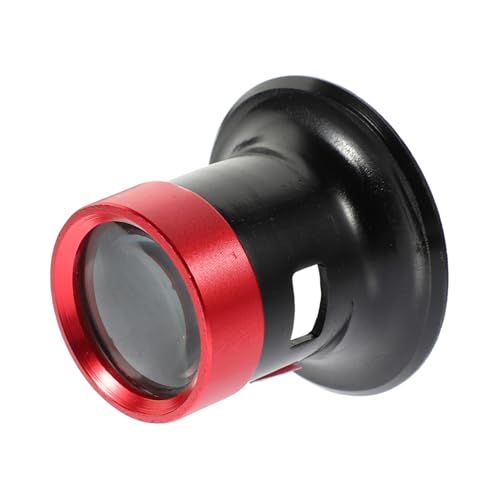 KONTONTY Metal Magnifying Glass Loupe Jewelers Loupe Magnifier Watchmaker Tool Diamond Inspection 10x Magnification Loop