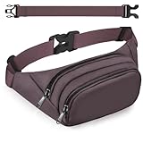 Riñonera clásica y elegante para mujer con un bonito aspecto: esta riñonera para hombre es de tamaño mediano, clásica, sencilla y elegante. Bueno para viajar, acampar, trotar, correr, senderismo, montañismo, pesca, paseos de perros, ciclismo, fitness y otros deportes, y es muy adecuado para actividades de ocio diarias como el trabajo y la escuela, una buena opción para hombres, mujeres y niños y regalos perfectos para amantes, amigos y familiares.