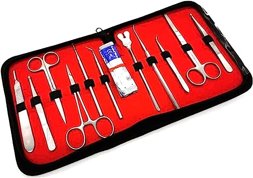Herramientas De Disección De Acero Inoxidable, Kit De Disección De Anatomía De Laboratorio De Biología De 10 Piezas, Juego De Disección De Herramientas De Equipo De Laboratorio Para Estudiantes Herramientas De Disección De Acero Inoxidable, Kit De Disección De Anatomía De Laboratorio De Biología De 10 Piezas, Juego De Disección De Herramientas De Equipo De Laboratorio Para Estudiantes