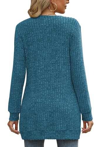 Image of Sweaters for Women Long Sleeve Crewneck Sweatshirt Loose Casual Tunic Tops